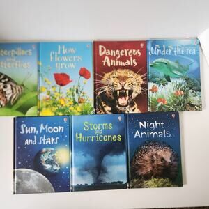 PAPER PIE Beginners HC Usborne Books Science Nature Animals Homeschool Easy x7